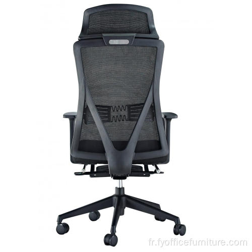 Prix ​​départ usine Chaise de bureau ergonomique en maille chaise de personnel avec repose-pieds